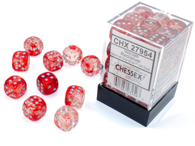 Nebula Red Silver Luminary 12 Mm Set