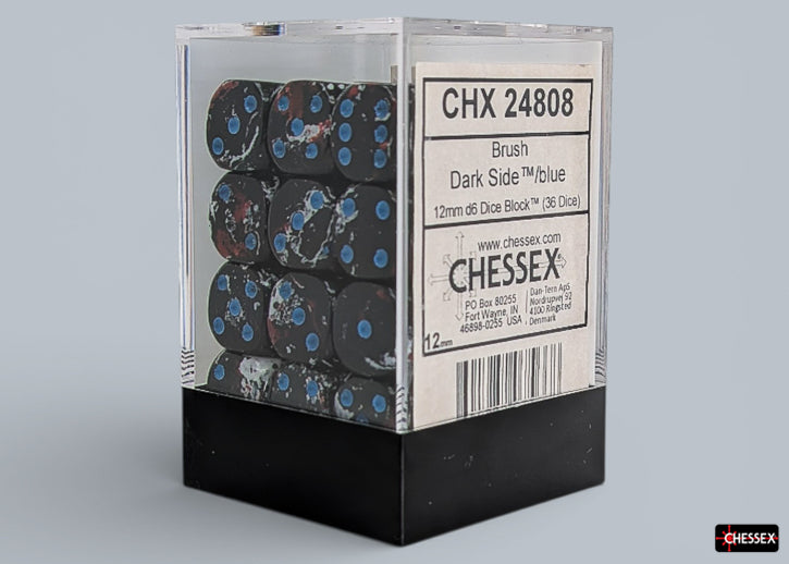 Brush Dice Dark Side 12mm Dice Block