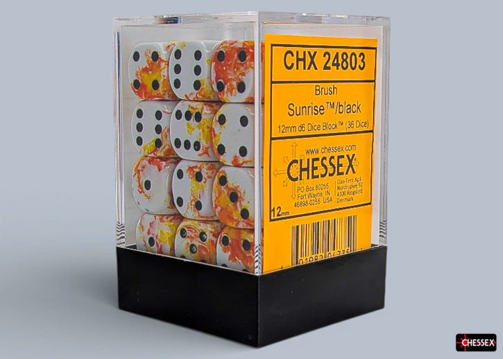 Brush Dice Sunrise 12mm Dice Block
