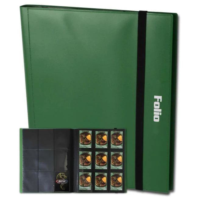 BCW Folio 9-Pocket Binder - Green
