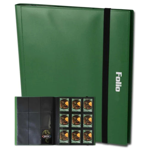 BCW Folio 9-Pocket Binder - Green