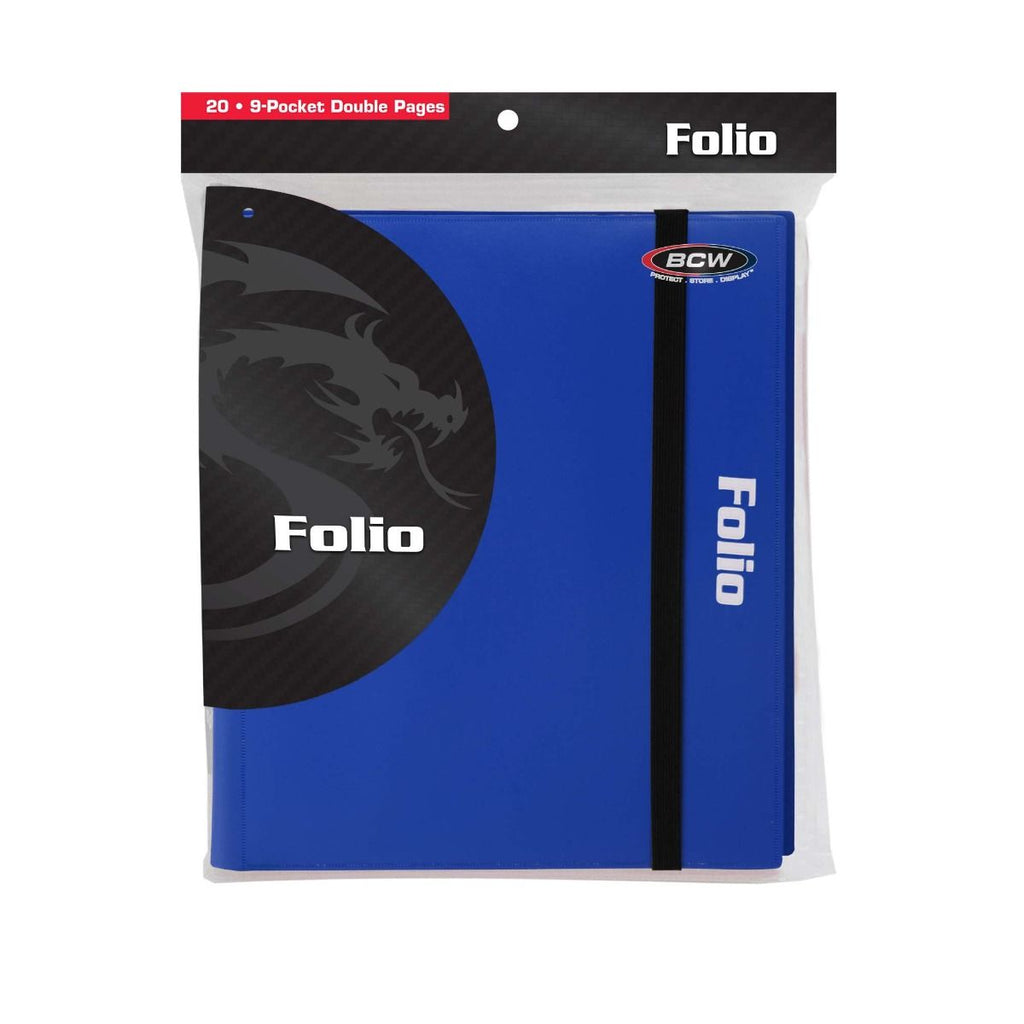 BCW Folio 9-Pocket Binder - Blue