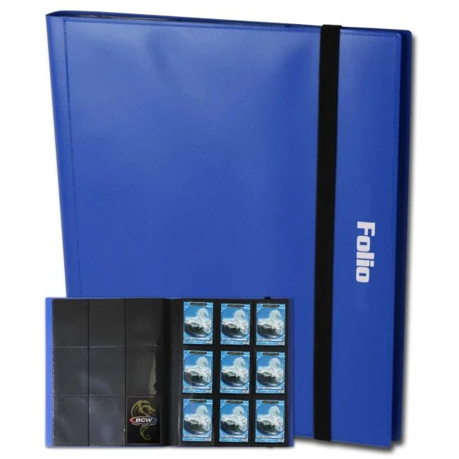 BCW Folio 9-Pocket Binder - Blue