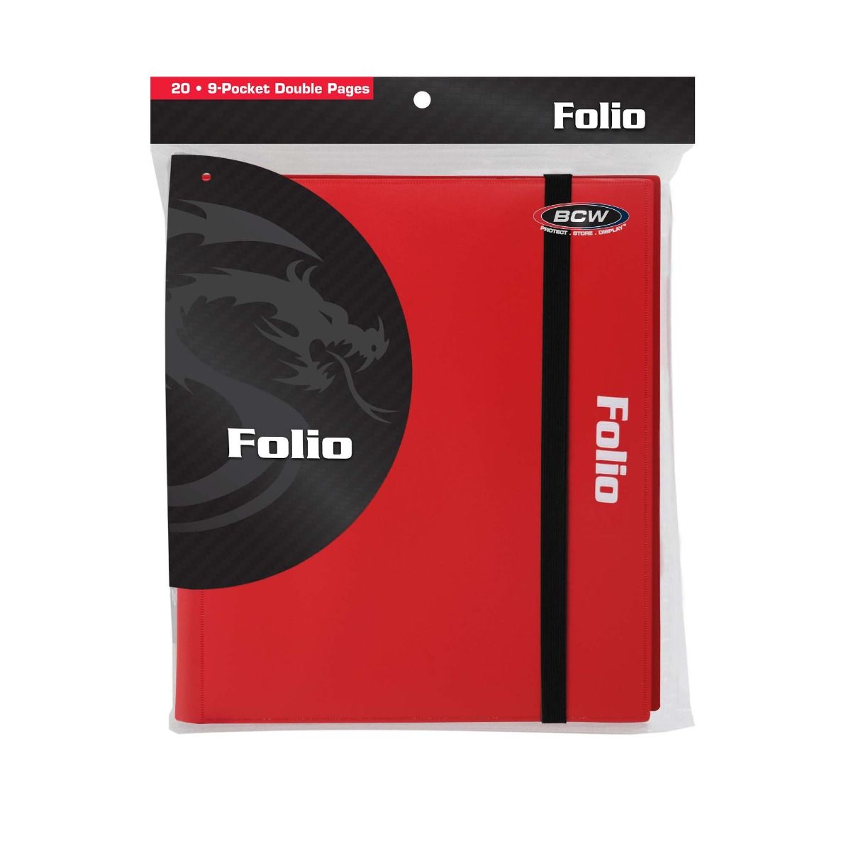 BCW Folio 9-Pocket Binder - Red
