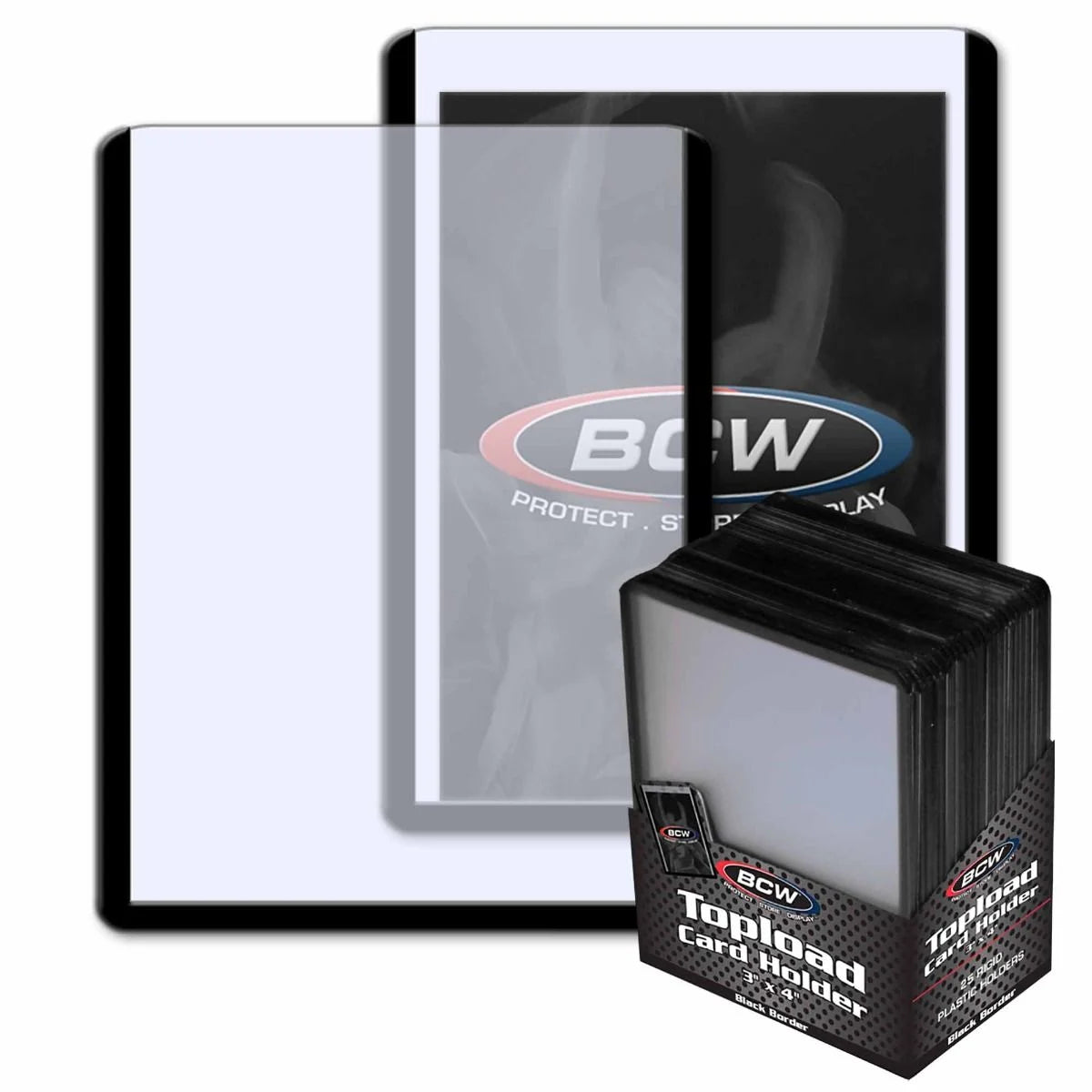 BCW 3x4 Topload Card Holder Pack - Black