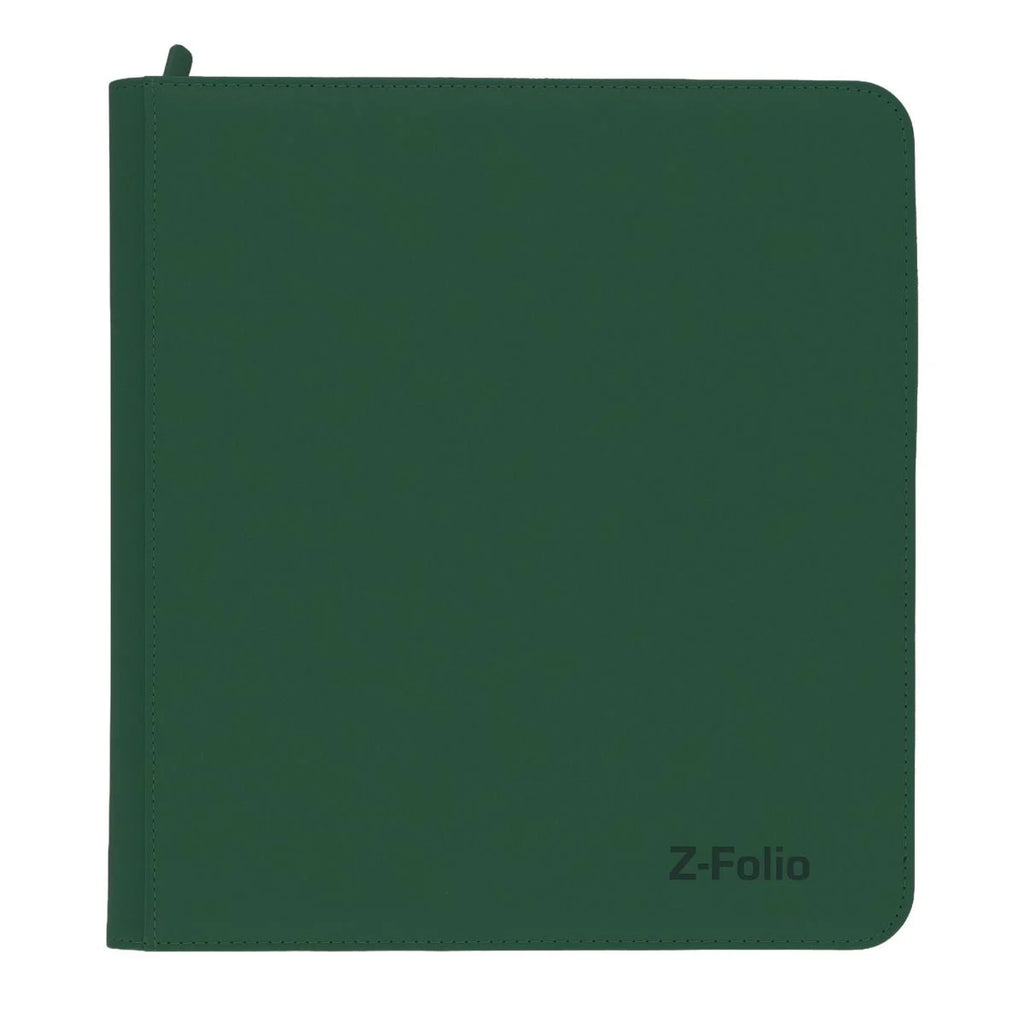 BCW Z-Folio 12-Pocket Zip Binder - Green