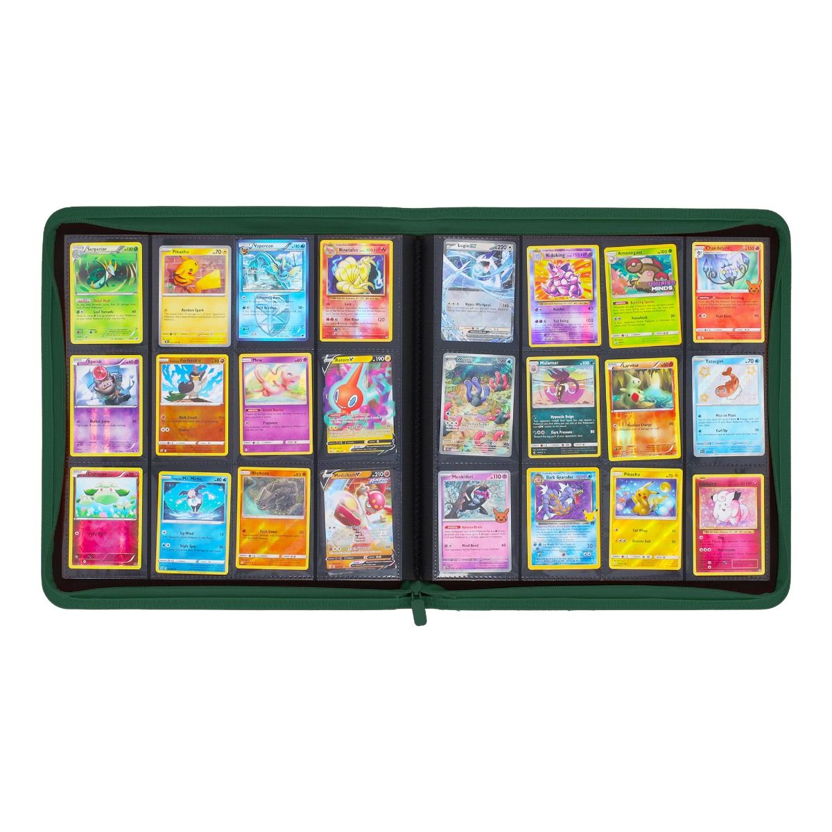 BCW Z-Folio 12-Pocket Zip Binder - Green