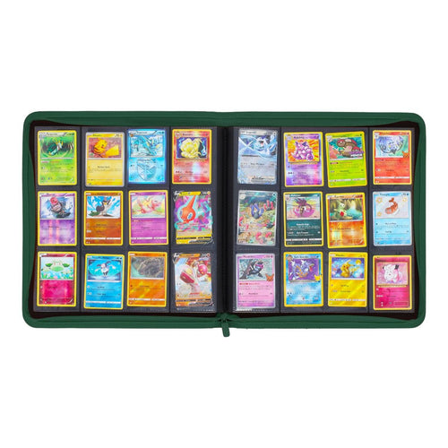 BCW Z-Folio 12-Pocket Zip Binder - Green