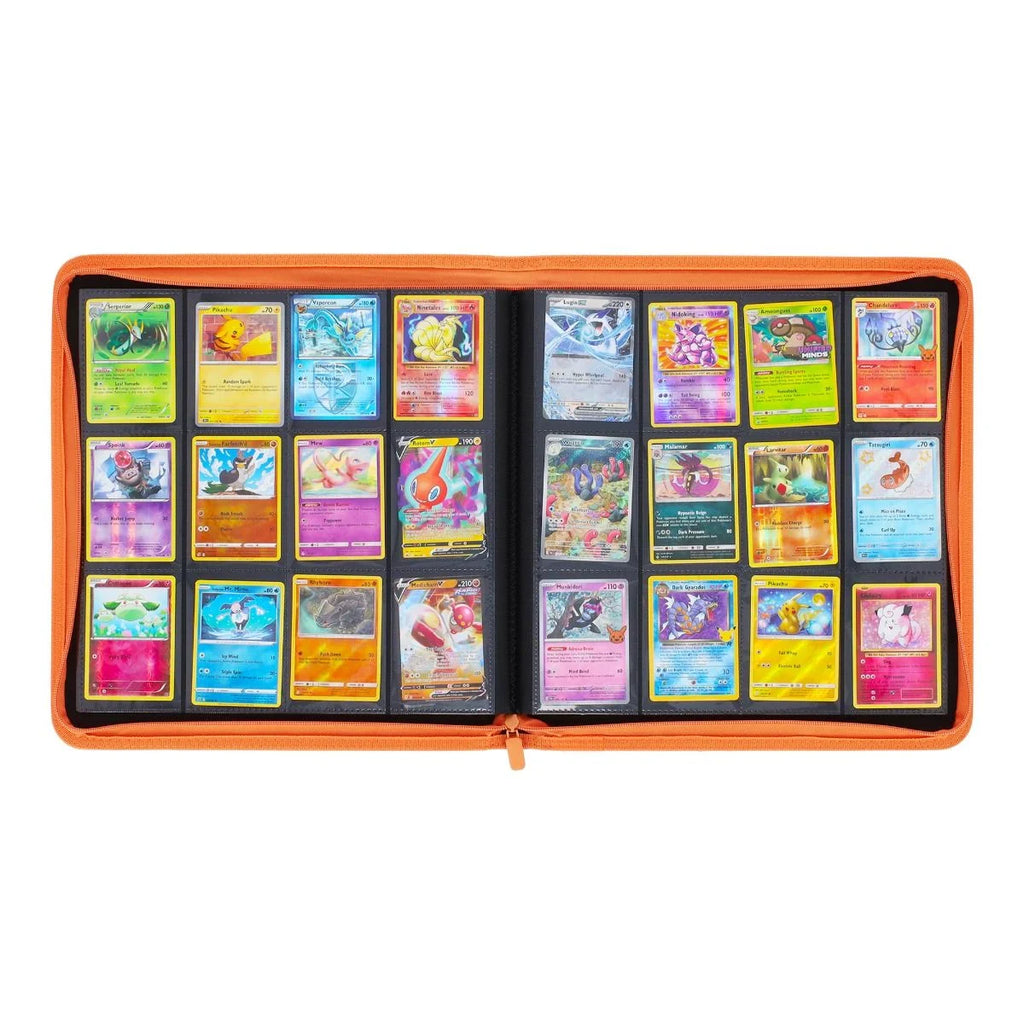 BCW Z-Folio 12-Pocket Zip Binder - Orange