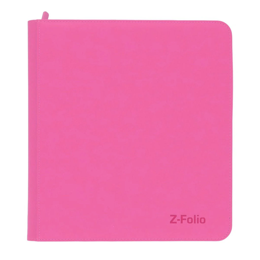 BCW Z-Folio 12-Pocket Zip Binder - Pink