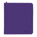 BCW Z-Folio 12-Pocket Zip Binder - Purple