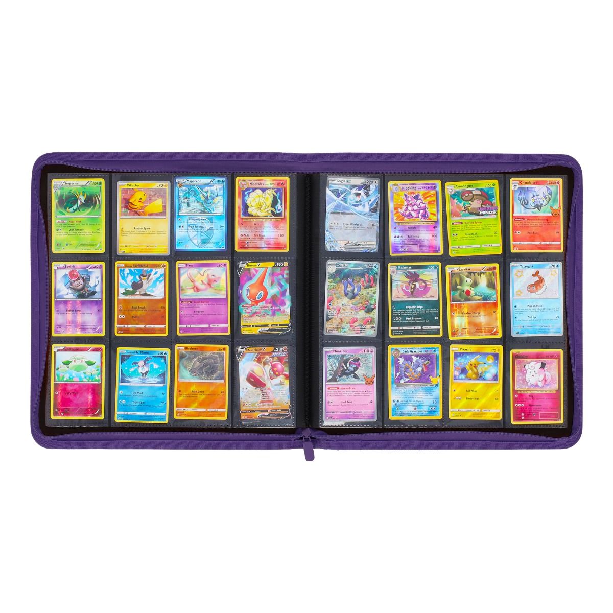 BCW Z-Folio 12-Pocket Zip Binder - Purple
