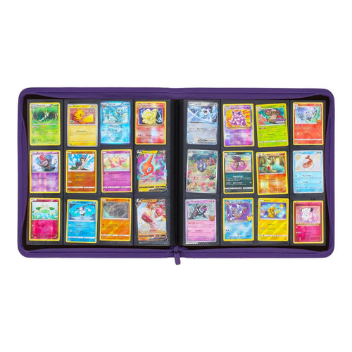 BCW Z-Folio 12-Pocket Zip Binder - Purple