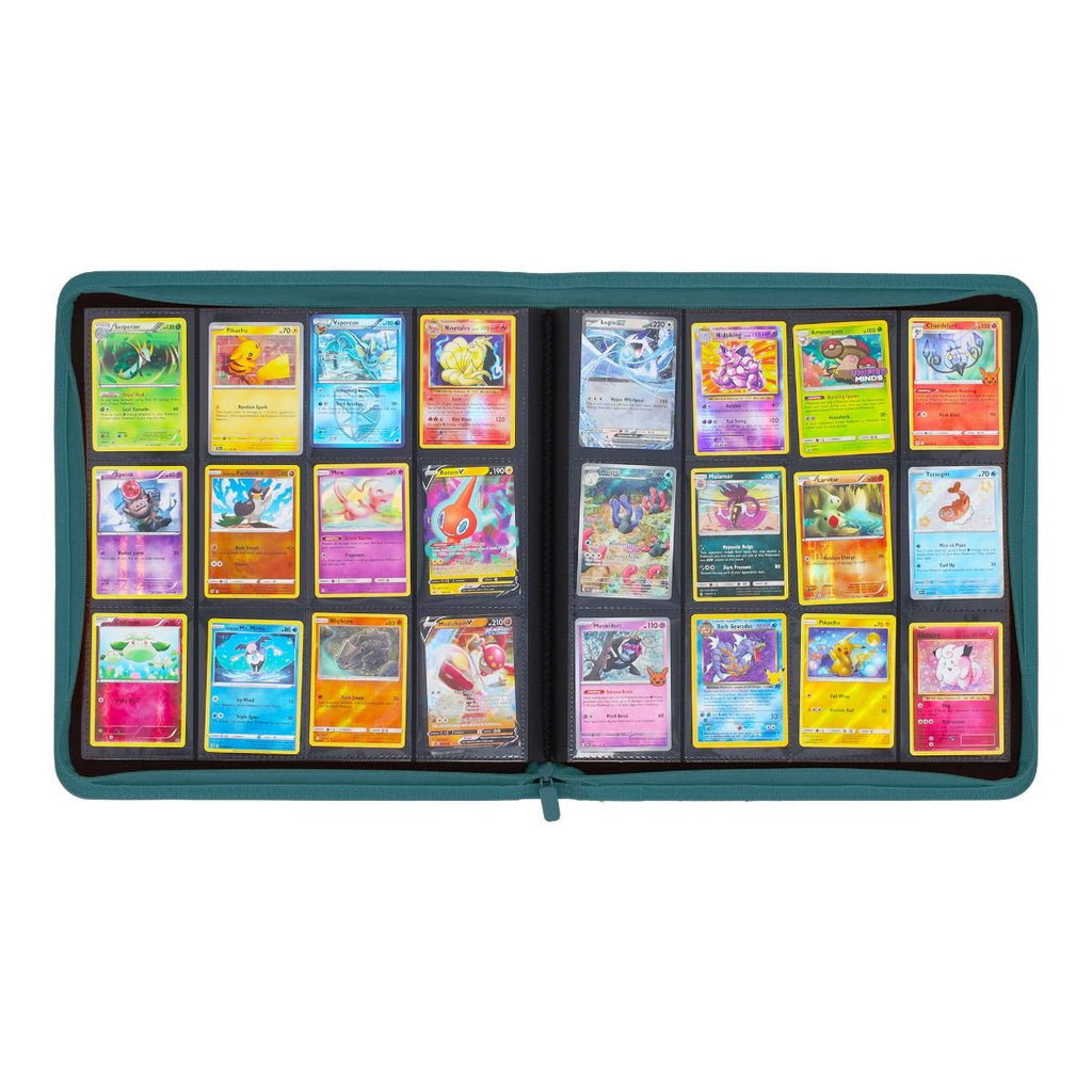 BCW Z-Folio 12-Pocket Zip Binder - Teal