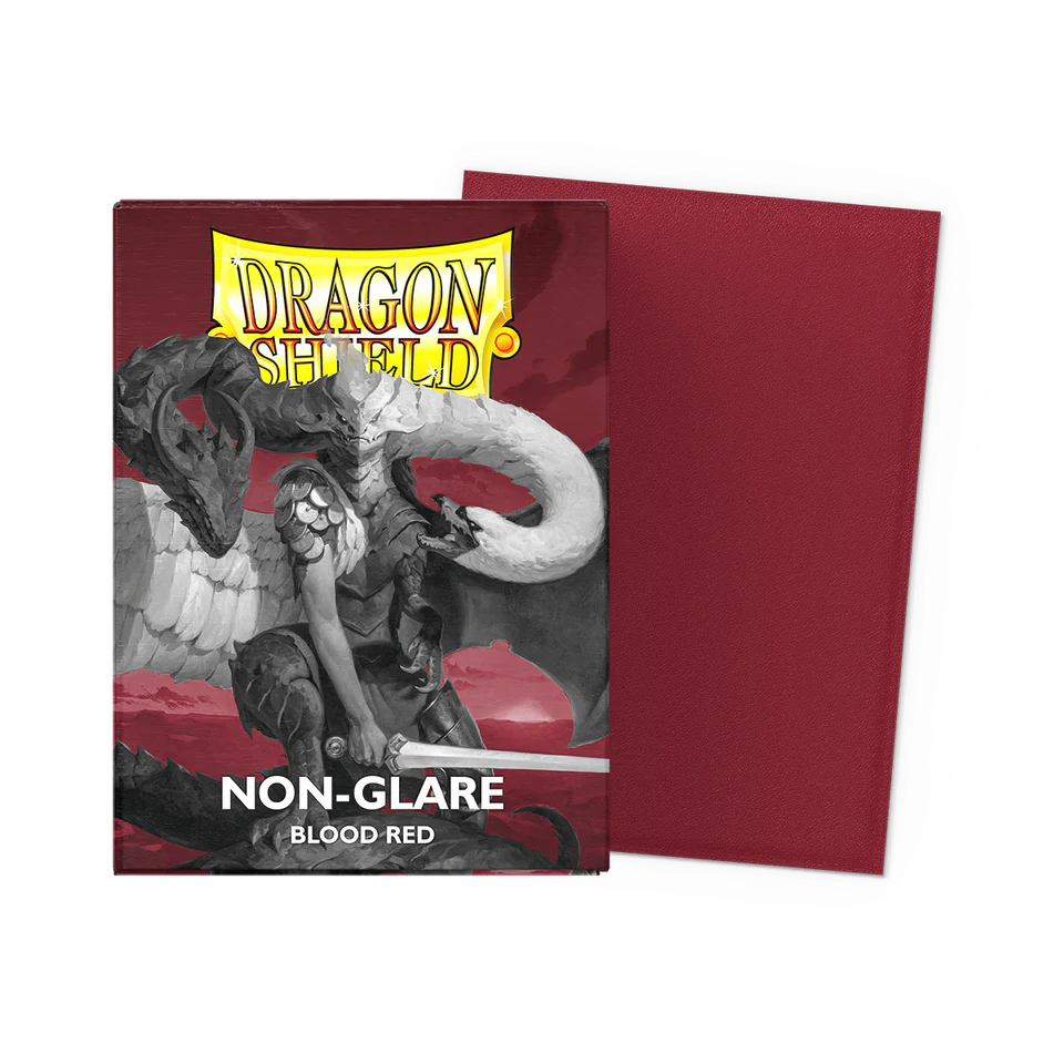 Dragon Shield 100ct Box Matte Non-Glare Blood Red