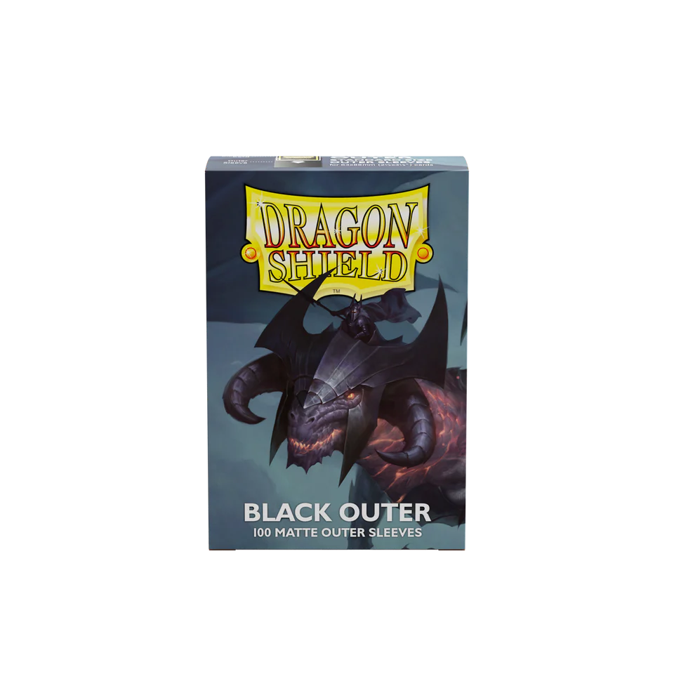 Dragon Shield 100ct Outer Sleeves Matte Black
