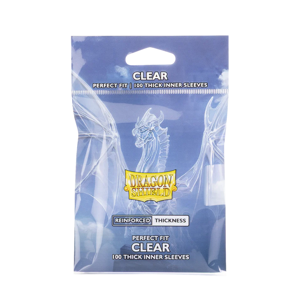 Dragon Shield 100ct Clear Perfect Fit Thick