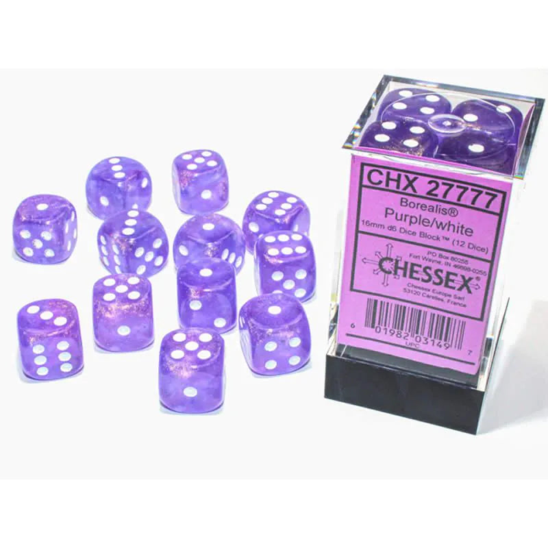 Borealis Purple White Luminary 16mm D6