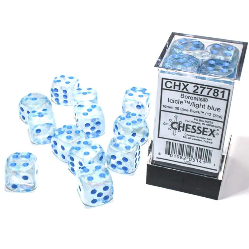 Borealis Icicle Light Bluee Luminary 16mm D6