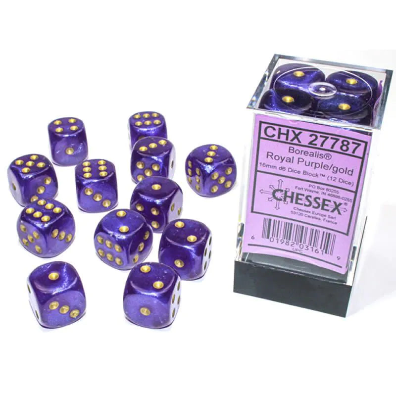 Borealis Royal Purple Gold Luminary 16mm D6